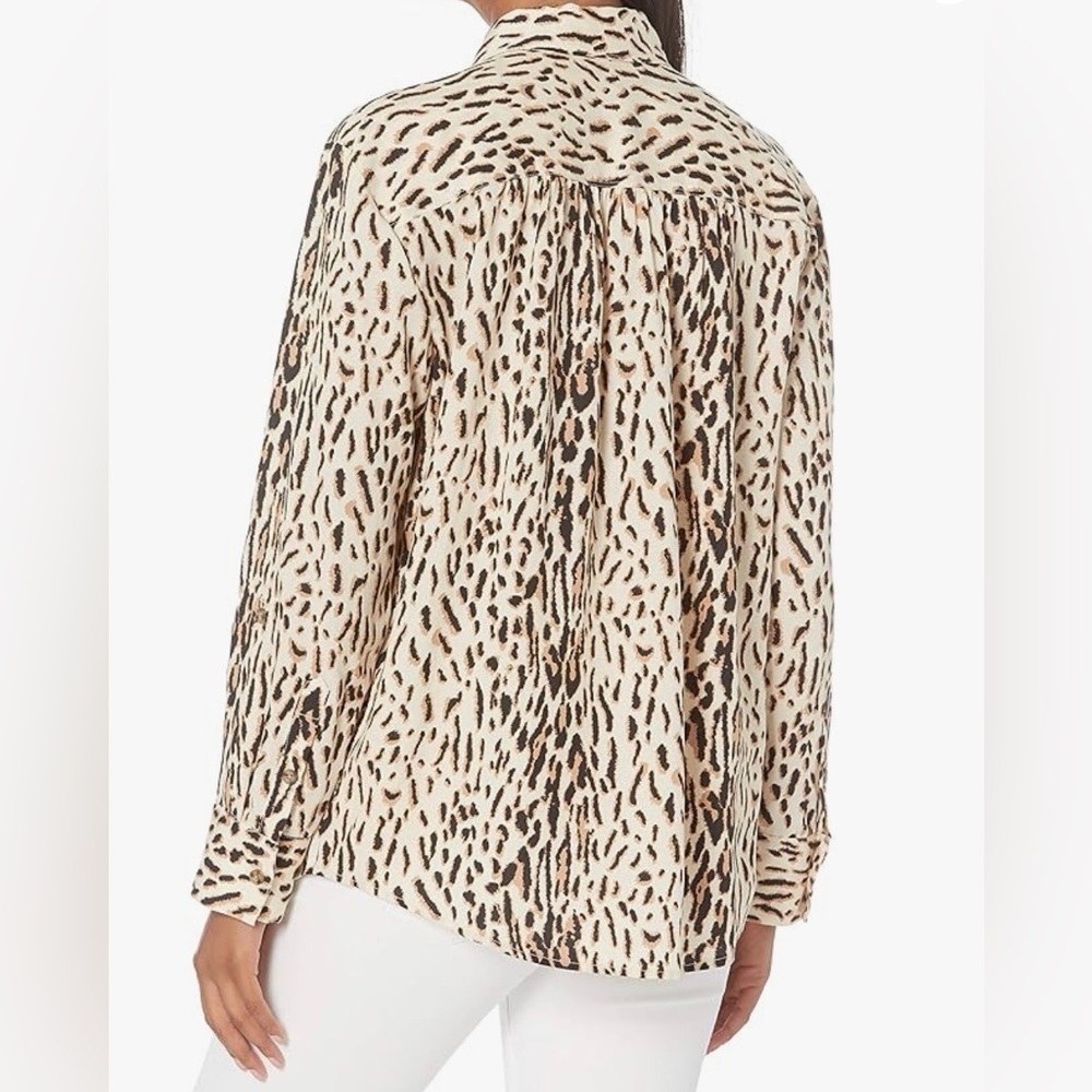 Joie 'Lidelle' Leopard Print Blouse, Size L - Picture 13 of 13